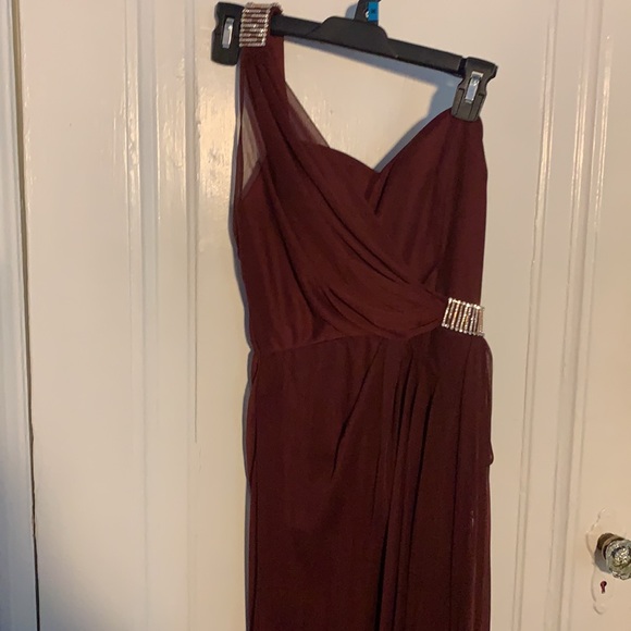 Red wine Camille la vie bridesmaids dress - Picture 4 of 4